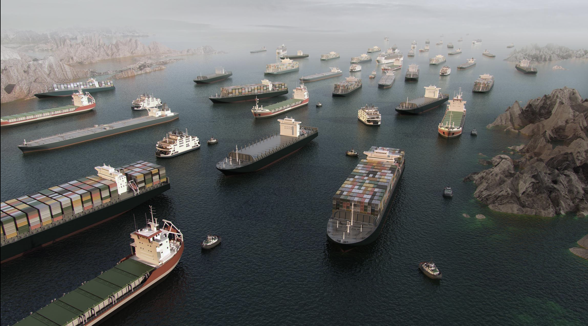 Iran Gulf security conflict showing oil tankers stranded in Strait of Hormuz amid maritime disruption