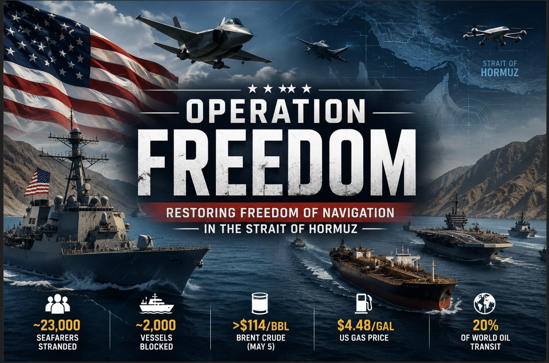 Project Freedom Hormuz crisis military operation in Strait of Hormuz 2026