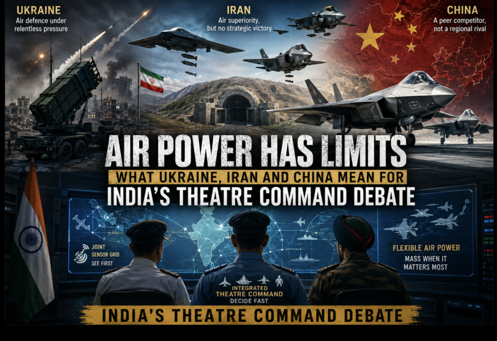 Air power theatre command India: lessons from Ukraine, Iran and China